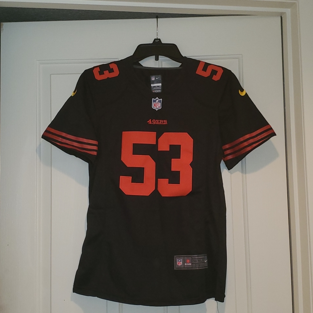 Very gently used Navarro Bowman #53 49er Jersey